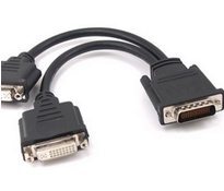 DMS-59M to Dual DVI-A Female
