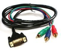 DVI-I Male_3x RCA Male
