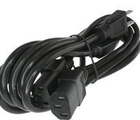 Power Cord IEC320 C13 to NEMA 1-15P